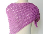 Lace Wrap Shrug Shawl, Purple Magenta, Summer Wedding Bridesmaids