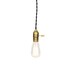 Simply Modern Vintage Farmhouse Pendant Light - Black Wire