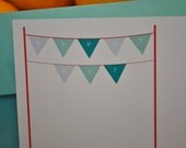 Happy Day Bunting Save the Date Personalized Cards