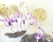 12 Kula Lavender Lollipops-Dozen-Valentines-Vegan-Made In Hawaii- Hard Candy Suckers-Herbal Candy- Wedding Favors- Unique Gift