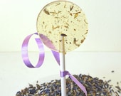 6 Kula Lavender Lollipops-Natural Flavors-Vegan-Made In Hawaii- Hard Candy Suckers-Party Favors- Wedding Favors-Herbal Candy