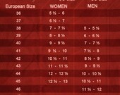 How To Measure Your Feet, Shoe Size Conversion Table