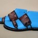 Unique Style Jolly Flowers And Butterflys Handmade Leather Sandals - Paradise