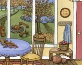 Autumn  10x10 inch Watercolor Print