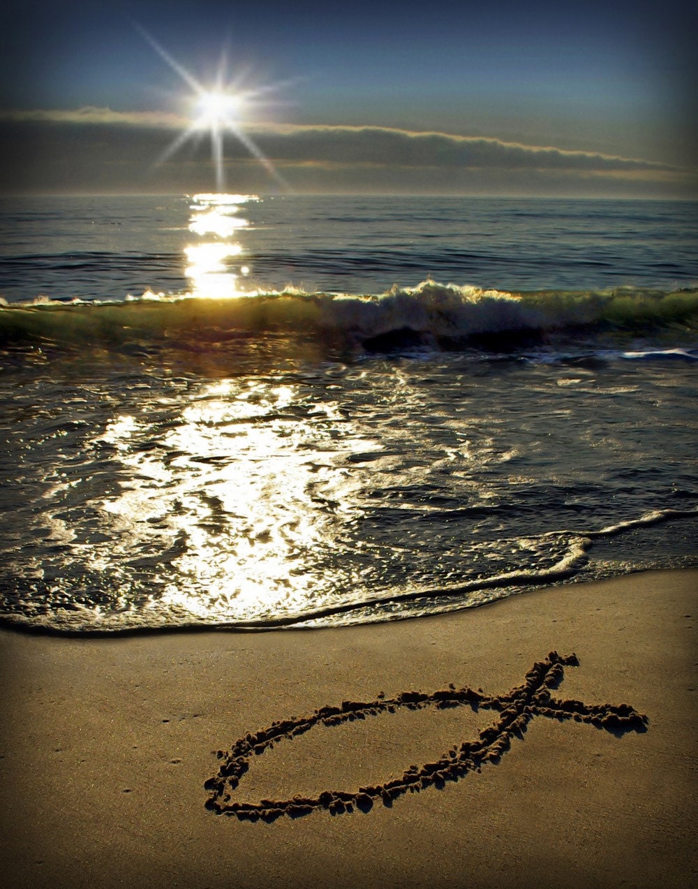 Message In The Sand 11x14 Photograph