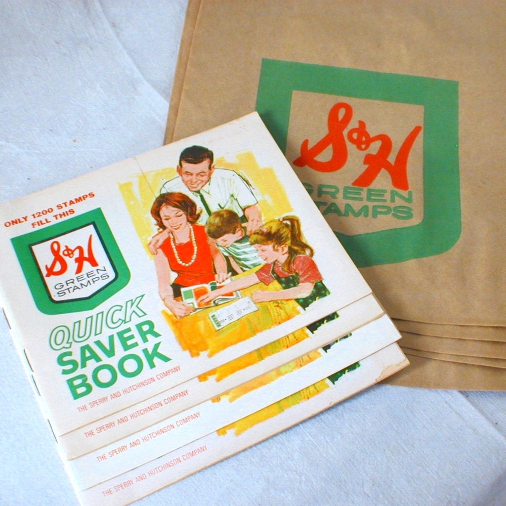 S&H Green Stamps Vintage  Books n Bags