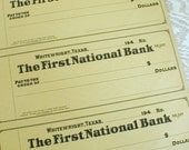 1949 Checkbook Whitewright Texas First National Bank