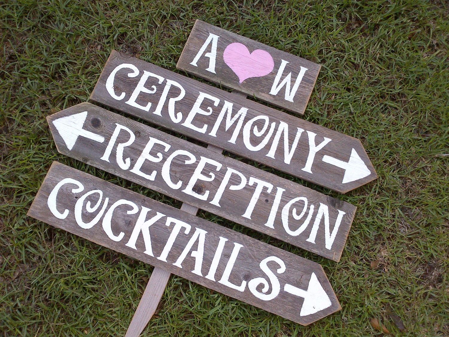 Wedding Signs Reclaimed Wood Initials Sign Directional Wedding Signs Reception Sign Ceremony Sign Personalized Signs