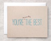 Father's Day Card - You're Seriously the Best - Happy Father's Day, Eco Friendly, Blue