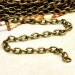 13 feet (4 meters) Antique brass metal cable chain 3x5mm CH0113-4