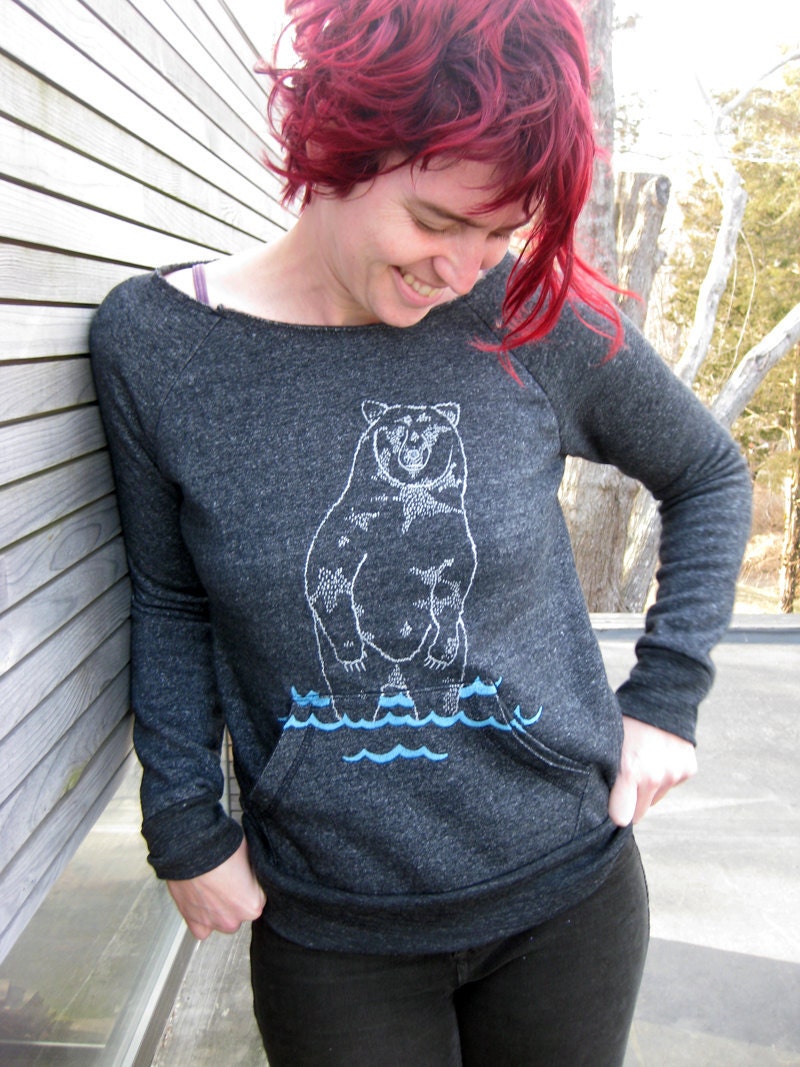 goin to the lake Bear Sweatshirt, Bear Sweater, Camping Top, S,M,L,XL