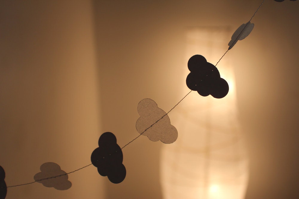 Cloud 9 - Paper Garland - White & Translucent