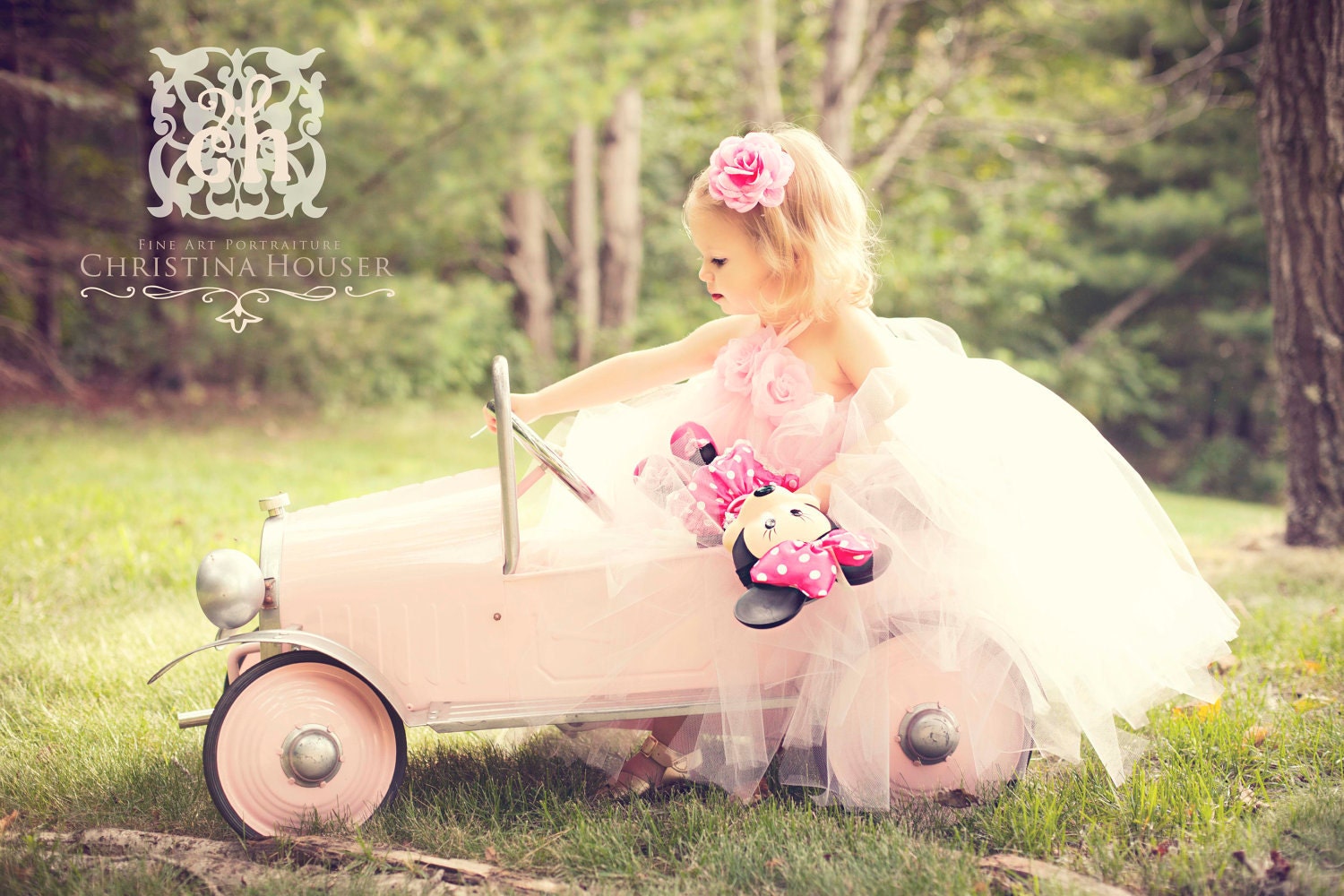 Pretty Pink Princess Vintage Couture Tutu Dress Photography Prop