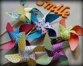 Summer pinwheels color block trend set of 6 Il_170x135