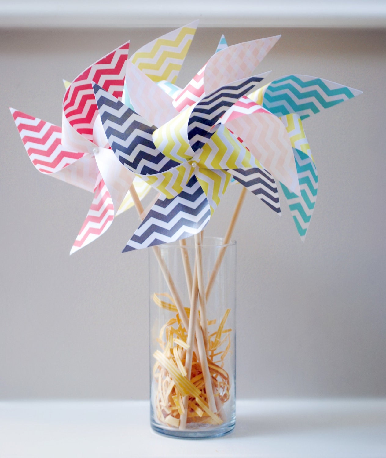 Chevron Pinwheels 5 Large pinwheels
