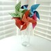 Pinwheels GINGHAM RAINBOW set of 7 mini pinwheels...