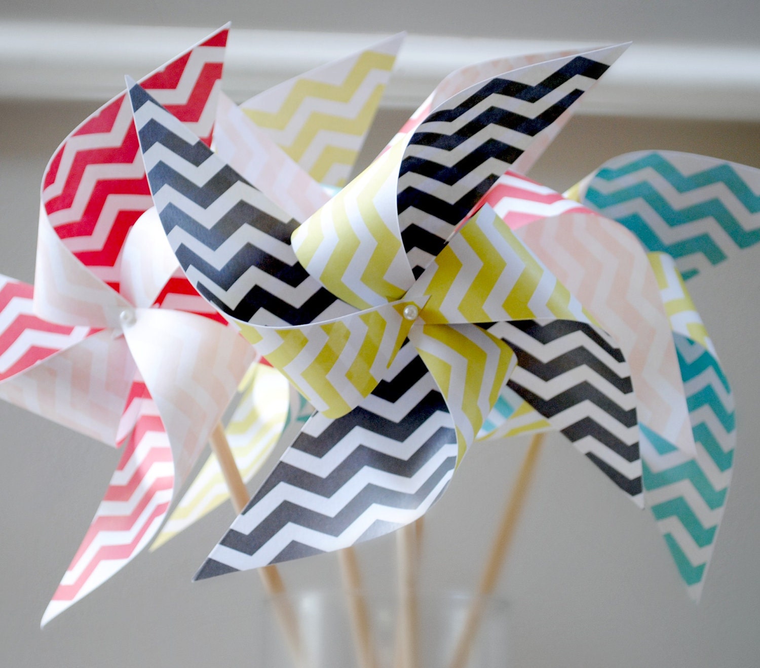 Chevron Pinwheels 5 Large pinwheels