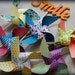 Summer pinwheels color block trend set of 6
