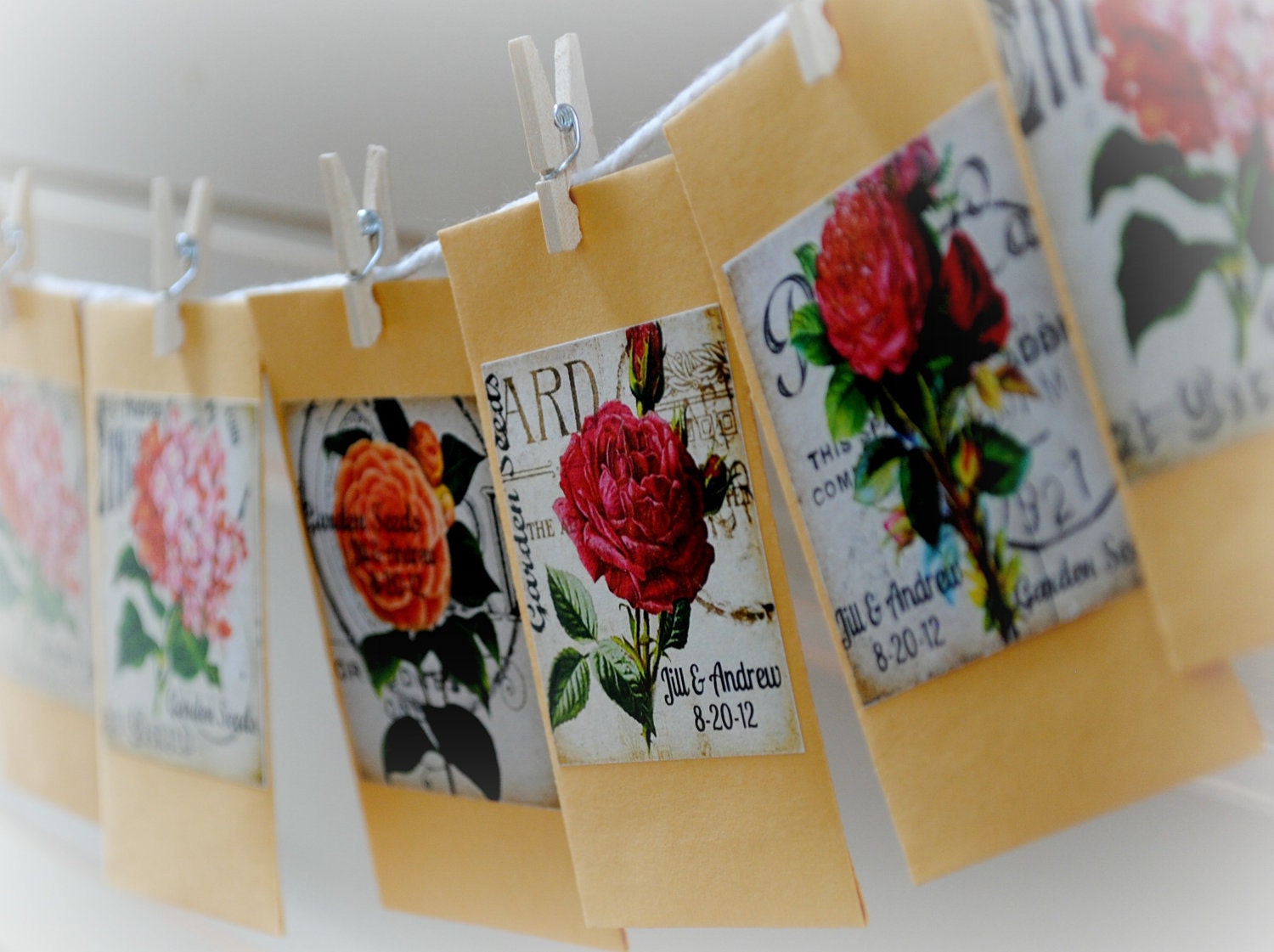 Flower seed favors 50 wildflower mix custom