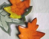 Leaf Ceramic Madge Dish, bowl, catchall, jewelry, ring holder, nature decor, soap dish, candle holder, teabag holder, spoon rest.