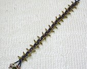E200 OOAK Hand Beaded Embellished Daisy Chain Bracelet