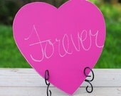 Large Chalkboard Heart Sign- in PINK- Ready to Ship