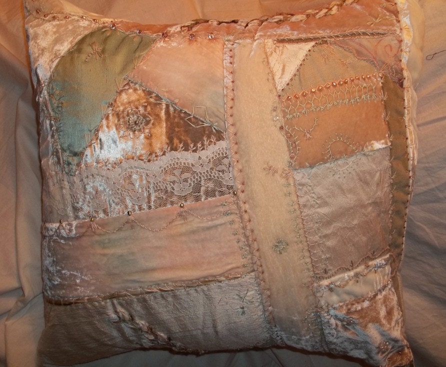 Crazy Quilt Pillow