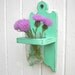 Wall vase wood sconce holder shabby chic decor distressed wood