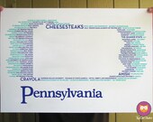 Pennsylvania State Typographical Poster