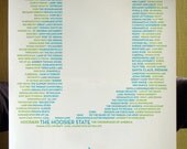 Indiana State Typographical Poster
