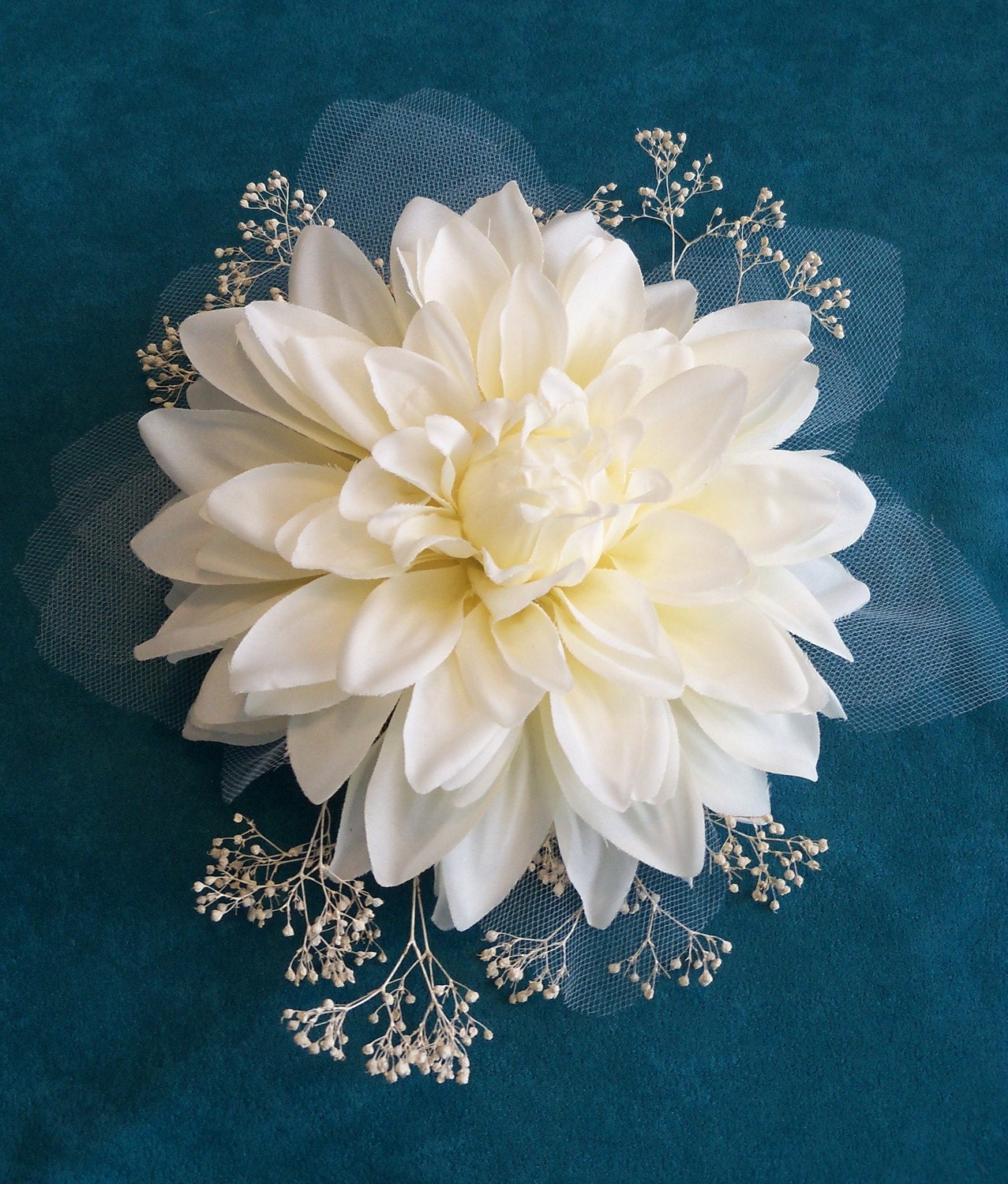 Handmade Flower Hair Ornament Wedding Bride Bridal Holiday Special Occasion Gift