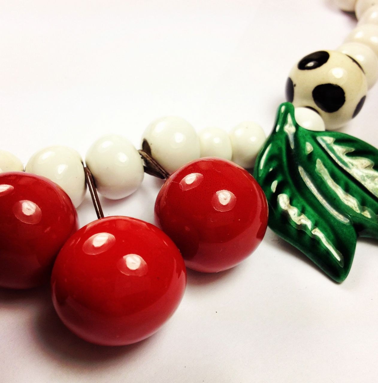 Cherry Necklace on Cherry Necklace By Flying Colors   Cherry Statement Necklace