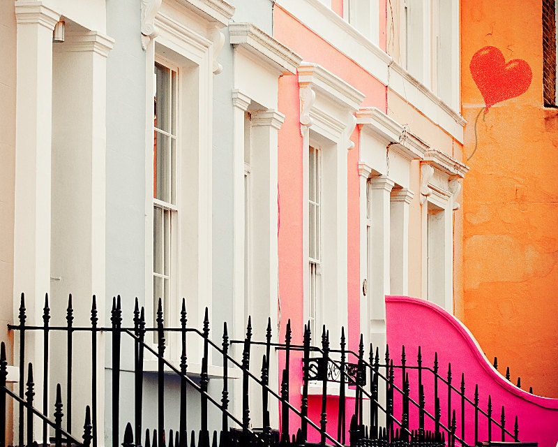 London Photo  - Notting Hill - pastel, fine art photography