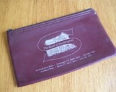 PRICE REDUCED Vintage Zippered Bank Deposit Bag