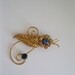 Gold Filled Rhinestone Brooch Vintage I. Michelson 12 K 1930s Art Deco