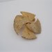 JJ Goldtone Brooch Round Swirls Vintage