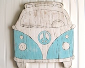 VW Bus Sign Beach Bus Summer Peace Microbus