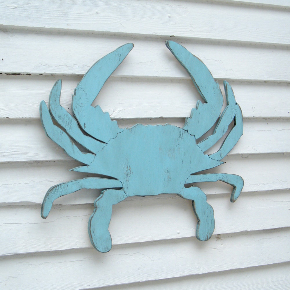 Mister Crab Blue Large Blue Crab Wall Art
