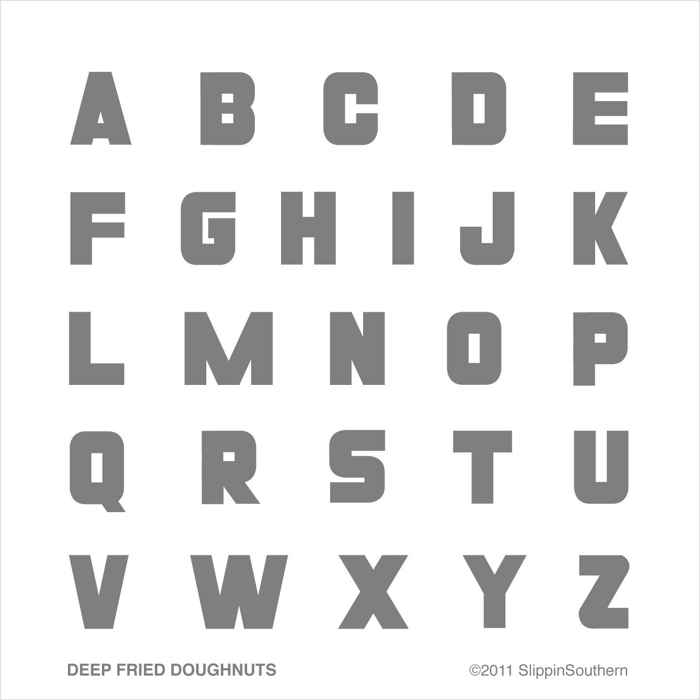 EAT Mini Letters Wooden Red Set of 3 Deep Fried Doughnut Font
