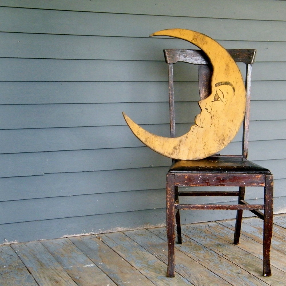 Moon Sign Nursery Decor Man in the Moon Large Scale Crescent Moon Photo Prop