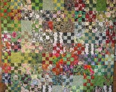 Queen Bed Quilt 96.5" x 96.5" Rainforest Canopy, Jungle Quilt, Tropical Quilt