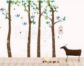 On sale- Maple Forest - 102 inch H- Bedroom Wall  Decals Stickers Home Decor by Pop Decors