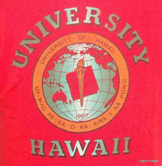 Vintage 80's University of Hawaii t shirt