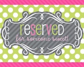 Reserved Listing for Darla