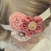 Baby Headband, Flower Headband, Flower Baby Headband, Girls Headband, Flower Bow, Infant Bow, Baby Bow, Girls Bow