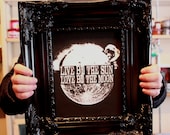 PRINT- Live by the sun Love by the moon- quote hand pulled screenprint