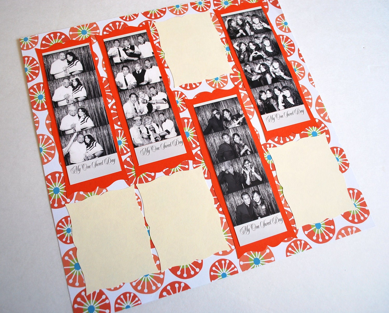 Photobooth Scrap Book Wedding Guest Book Summer Theme