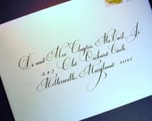 Hand Addressed Envelope.  Calligraphy for Wedding Invitations & Special Events