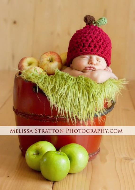 20% off TODAY Apple Hat Crochet Fall Autumn Harvest Boy Girl Newborn Baby Photo Studio Prop Photography Hats Orchard Infant Beanie