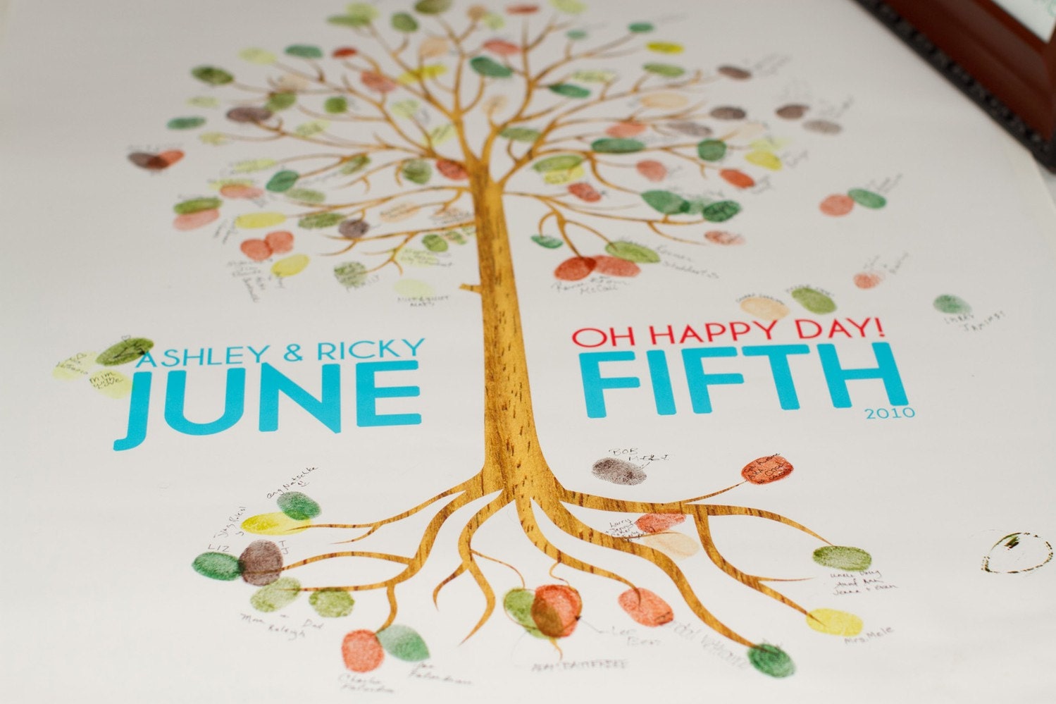 Fingerprint Tree Guest Book-large